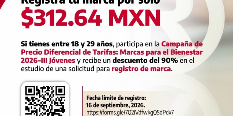 Invita Secretaría de Economía a jóvenes tamaulipecos a registrar su marca con 90% de descuento