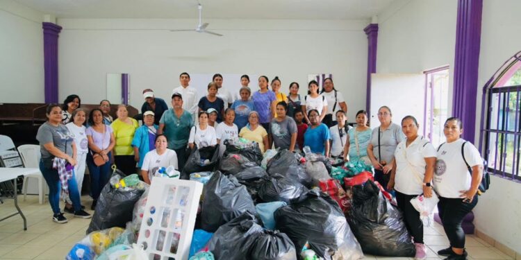 Con la recolección de 2 toneladas de plástico, arranca SEDENER la campaña para la Economía Circular en Tamaulipas