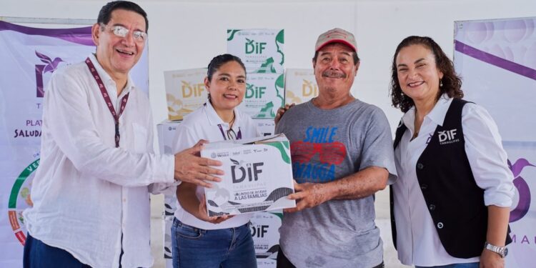 DIF Tamaulipas lleva apoyo alimentario a familias de atención prioritaria en los 43 municipios