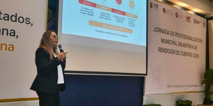 Realizan Jornada de Profesionalización Municipal en materia de Rendición de Cuentas, en Tampico