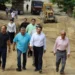 Supervisa Lalo Gattás construcción de calles de concreto hidráulico.
