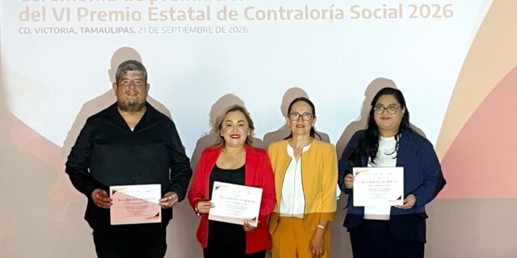 Premian a ganadores del VI Premio Estatal de Contraloría Social 2026