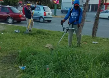 Intensifica Gobierno de Victoria mantenimiento en vialidades y áreas verdes tras las lluvias.